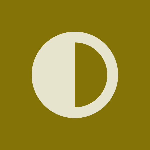 Sphere with half dark half light icon