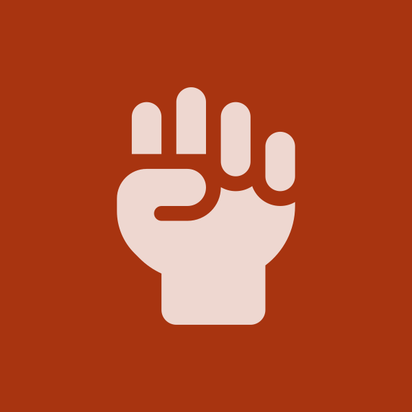 Raised fist icon